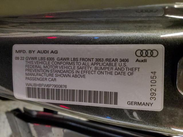 WAUBHBFW6P7900876 - 2023 AUDI RS E-TRON CHARCOAL photo 12