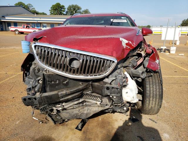 5GAKVDED7CJ381102 - 2012 BUICK ENCLAVE RED photo 5