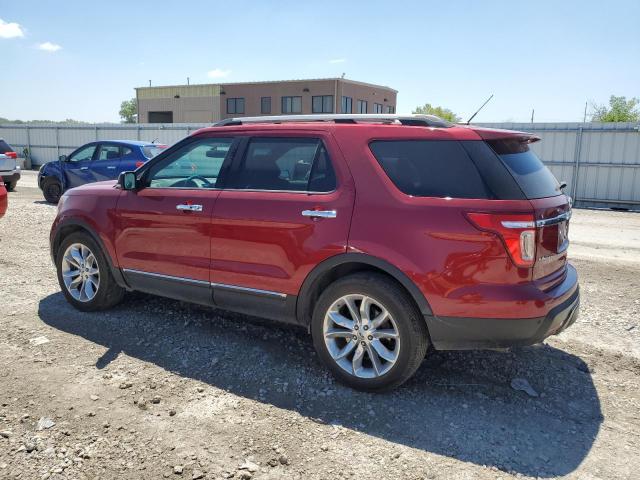 1FM5K8F83FGB11052 - 2015 FORD EXPLORER LIMITED RED photo 2