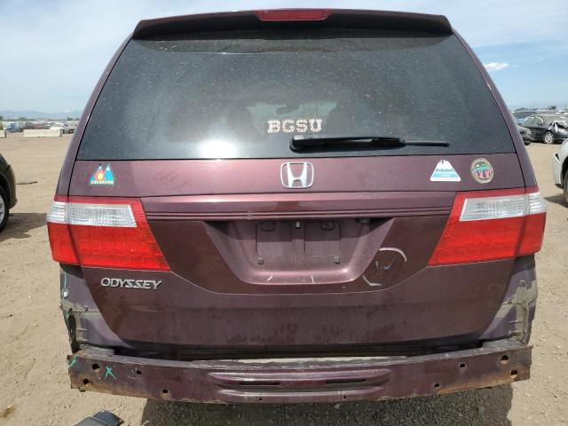 5FNRL38767B093734 - 2007 HONDA ODYSSEY EXL MAROON photo 6