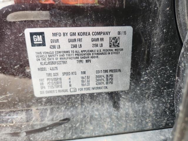 KL4CJBSB0FB227961 - 2015 BUICK ENCORE CONVENIENCE Brązowy zdjęcie 13