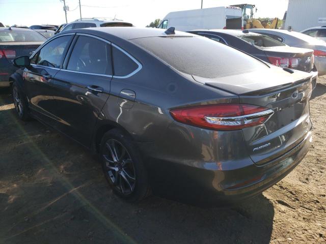 3FA6P0RU1LR156960 - 2020 FORD FUSION TITANIUM GRAY photo 2