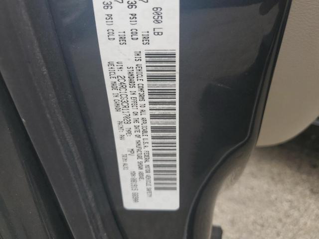 2C4RC1CG3CR117028 - 2012 CHRYSLER TOWN & COU TOURING L GRAY photo 13