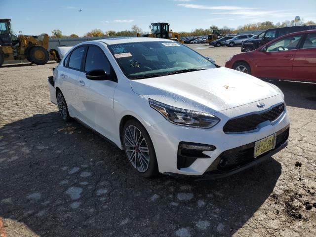 3KPF44AC6ME383051 - 2021 KIA FORTE GT WHITE photo 1