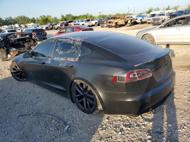 5YJSA1E68MF441519 - 2021 TESLA MODEL S BLACK photo 2