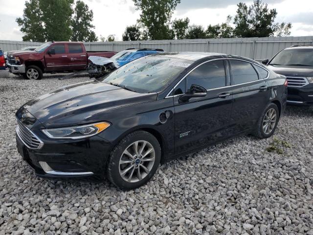 3FA6P0PU5JR175348 - 2018 FORD FUSION SE PHEV BLACK photo 1