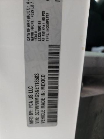 3C7WRVMG5NE118583 - 2022 RAM PROMASTER 3500 STANDARD Weiß Foto 13