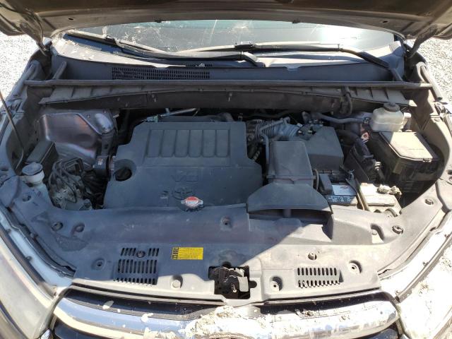 5TDKKRFH8GS171137 - 2016 TOYOTA HIGHLANDER XLE Մոխրագույն լուսանկար 12