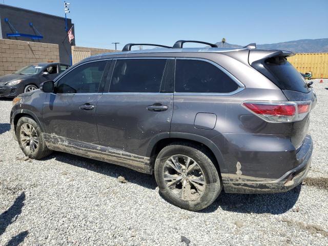 5TDKKRFH8GS171137 - 2016 TOYOTA HIGHLANDER XLE Մոխրագույն լուսանկար 2