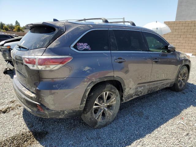 5TDKKRFH8GS171137 - 2016 TOYOTA HIGHLANDER XLE Մոխրագույն լուսանկար 3