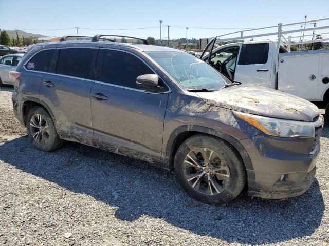 5TDKKRFH8GS171137 - 2016 TOYOTA HIGHLANDER XLE Մոխրագույն լուսանկար 4