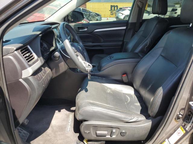 5TDKKRFH8GS171137 - 2016 TOYOTA HIGHLANDER XLE Մոխրագույն լուսանկար 7