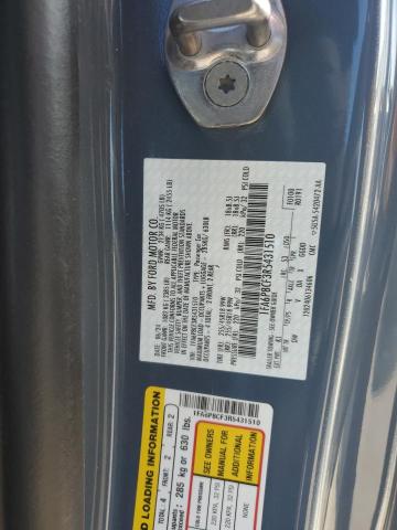 1FA6P8CF3R5431510 - 2024 FORD MUSTANG GT 蓝色 照片 12