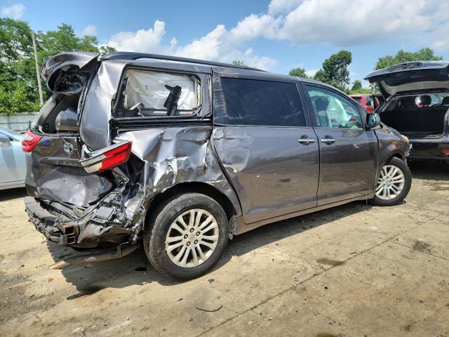 5TDYK3DC3FS590025 - 2015 TOYOTA SIENNA XLE GRAY photo 3