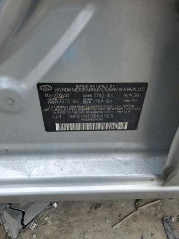 5NPDH4AE9BH041826 - 2011 HYUNDAI ELANTRA GLS SILVER photo 12