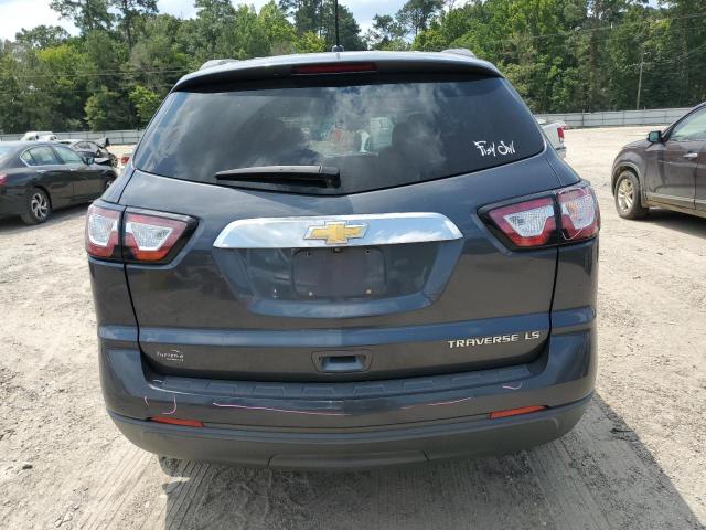 1GNKRFKD9EJ242408 - 2014 CHEVROLET TRAVERSE LS BLUE photo 6