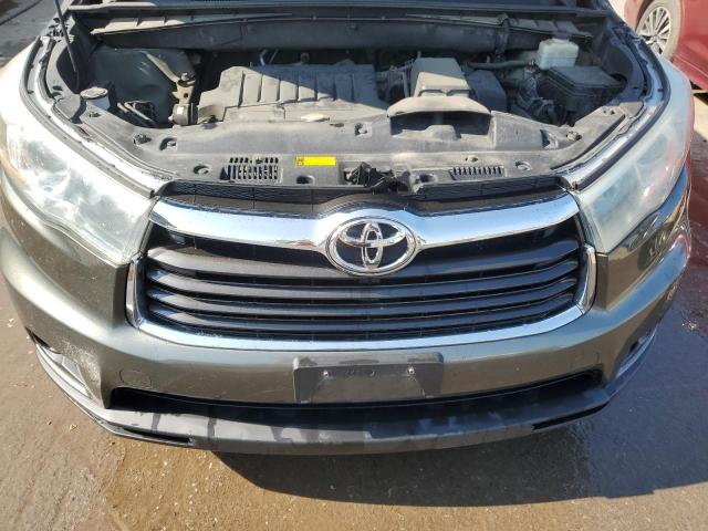5TDJKRFH2FS199445 - 2015 TOYOTA HIGHLANDER XLE 绿色 照片 12