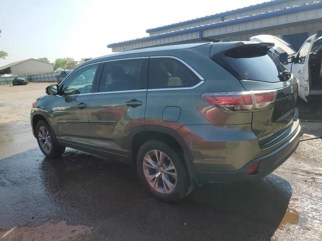 5TDJKRFH2FS199445 - 2015 TOYOTA HIGHLANDER XLE 绿色 照片 2