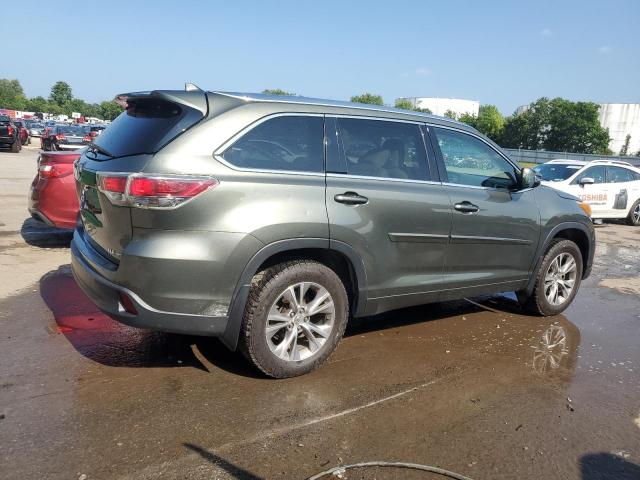 5TDJKRFH2FS199445 - 2015 TOYOTA HIGHLANDER XLE 绿色 照片 3