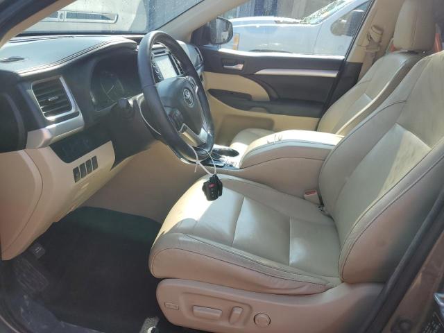 5TDJKRFH2FS199445 - 2015 TOYOTA HIGHLANDER XLE 绿色 照片 7