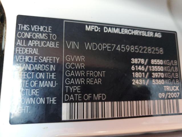 WD0PE745985228258 - 2008 DODGE SPRINTER 2500 SILVER photo 13