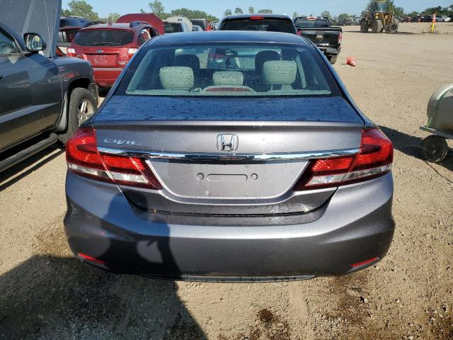 19XFB2F59EE083770 - 2014 HONDA CIVIC LX GRAY photo 6