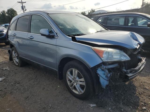 5J6RE4H76AL019504 - 2010 HONDA CR-V EXL BLUE photo 4