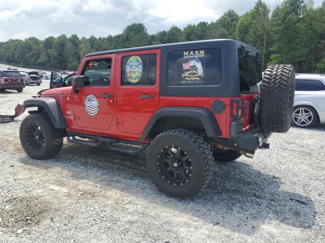 1J4HA5H14BL600994 - 2011 JEEP WRANGLER U SAHARA RED photo 2