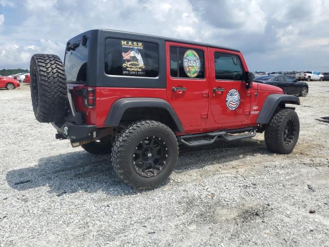 1J4HA5H14BL600994 - 2011 JEEP WRANGLER U SAHARA RED photo 3