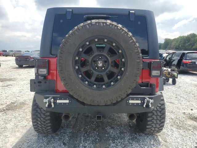 1J4HA5H14BL600994 - 2011 JEEP WRANGLER U SAHARA RED photo 6