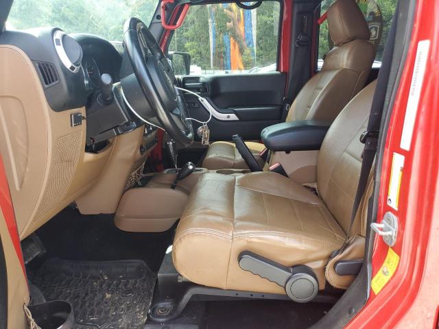1J4HA5H14BL600994 - 2011 JEEP WRANGLER U SAHARA RED photo 7