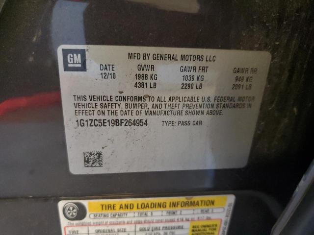 1G1ZC5E19BF264954 - 2011 CHEVROLET MALIBU 1LT BROWN photo 12