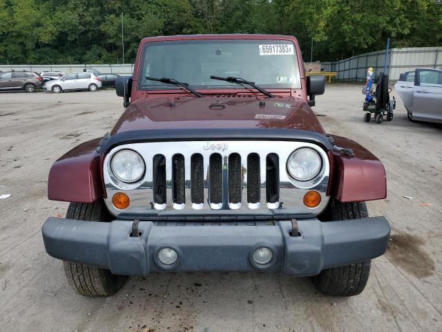 1J4GA59127L214866 - 2007 JEEP WRANGLER SAHARA MAROON photo 5