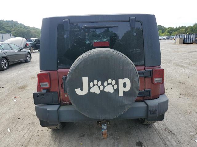 1J4GA59127L214866 - 2007 JEEP WRANGLER SAHARA MAROON photo 6