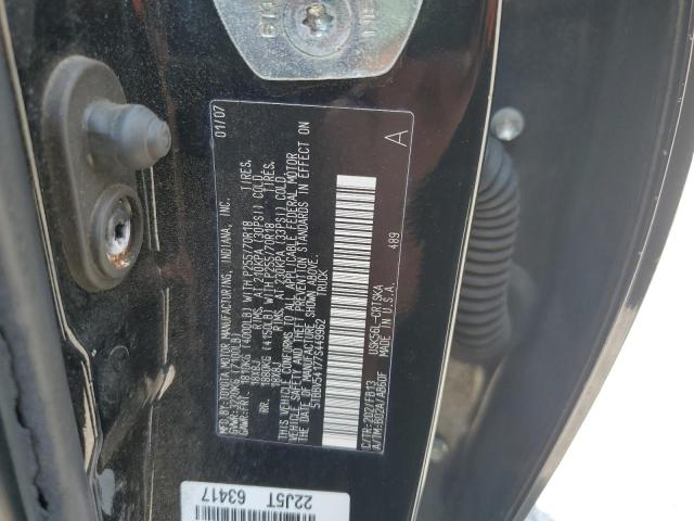 5TBBV54177S449962 - 2007 TOYOTA TUNDRA DOUBLE CAB SR5 BLACK photo 12