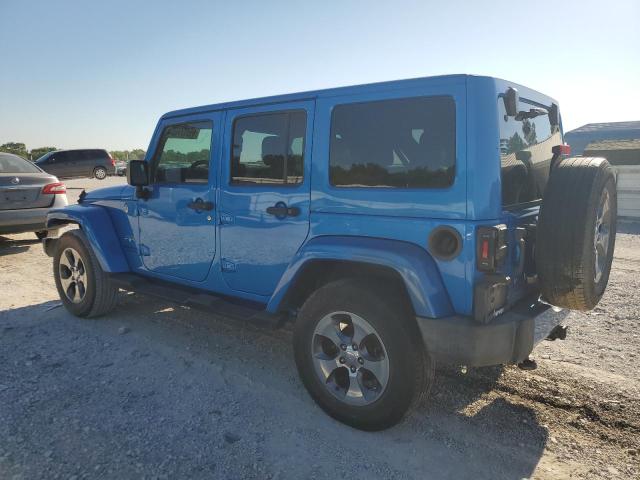 1C4BJWEG4GL301264 - 2016 JEEP WRANGLER U SAHARA BLUE photo 2