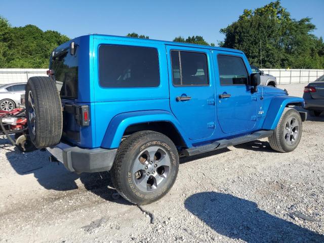 1C4BJWEG4GL301264 - 2016 JEEP WRANGLER U SAHARA BLUE photo 3