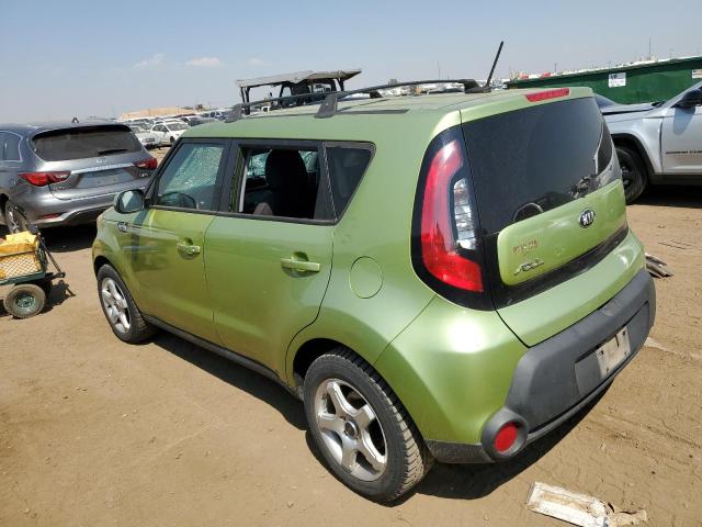 KNDJN2A27F7811540 - 2015 KIA SOUL GREEN photo 2