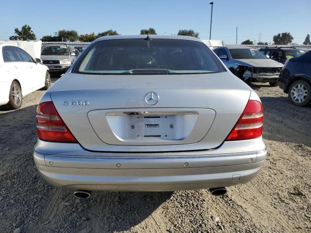 WDBNG78J51A199581 - 2001 MERCEDES-BENZ S 600 SILVER photo 6