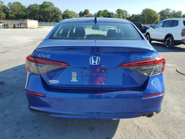 2HGFE2F58RH552947 - 2024 HONDA CIVIC SPORT BLUE photo 6