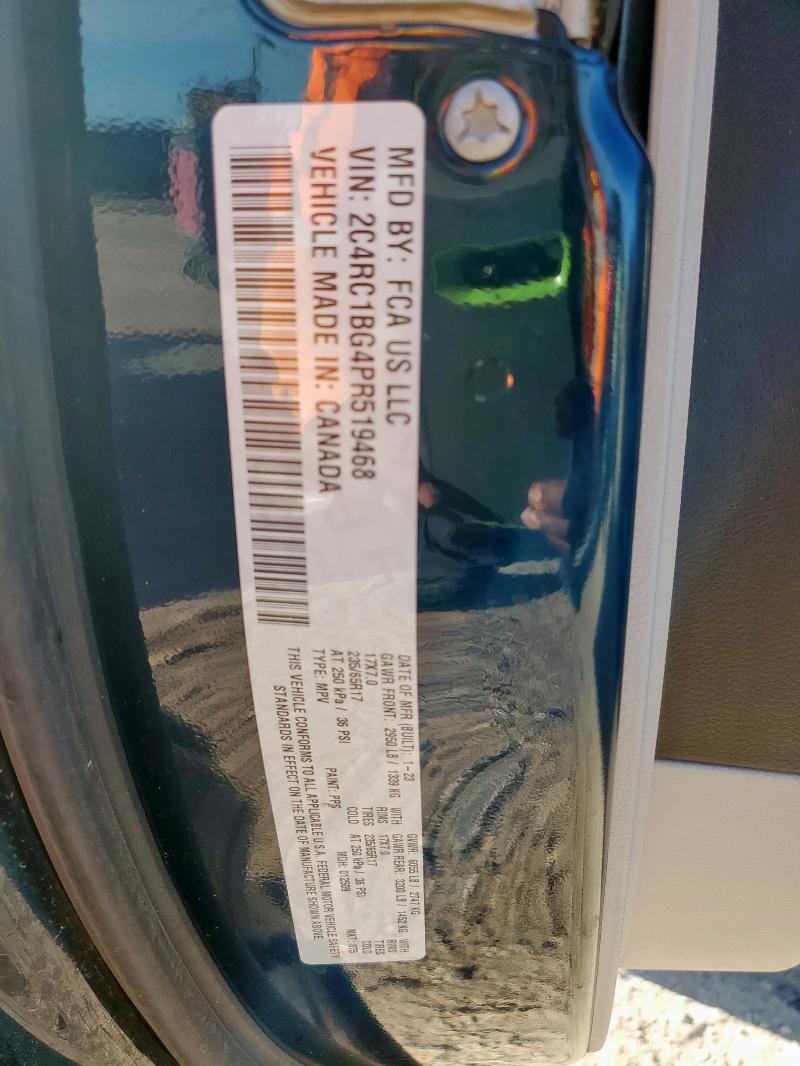 2C4RC1BG4PR519468 - 2023 CHRYSLER PACIFICA TOURING L ტალღისფერი ფოტო 13