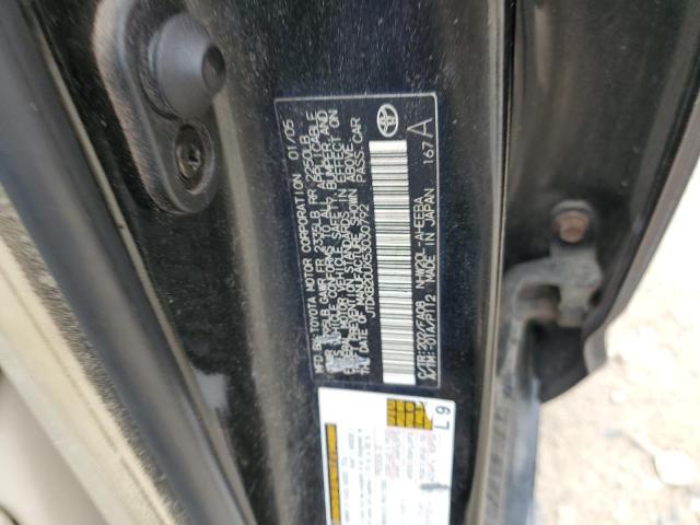 JTDKB20UX53030792 - 2005 TOYOTA PRIUS BLACK photo 12
