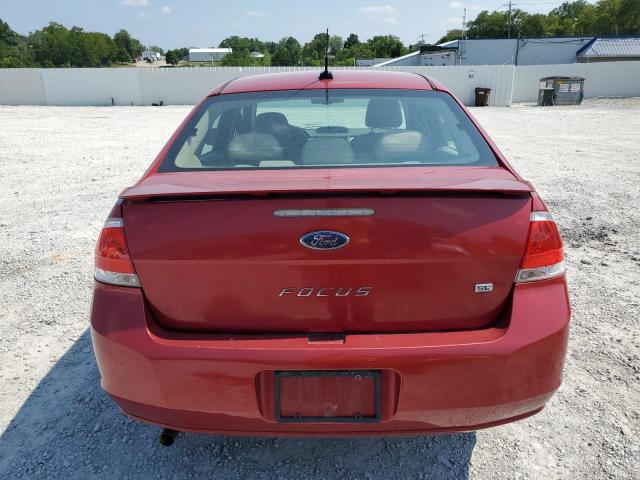 1FAHP3FN1AW169371 - 2010 FORD FOCUS SE RED photo 6