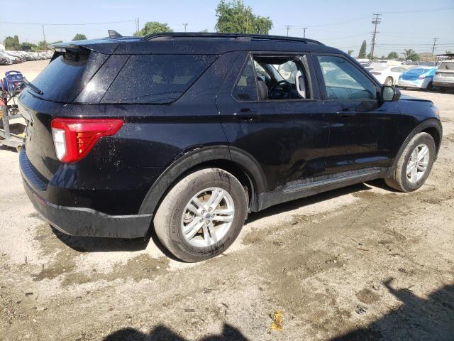 1FMSK7DH9NGA71462 - 2022 FORD EXPLORER XLT BLACK photo 3