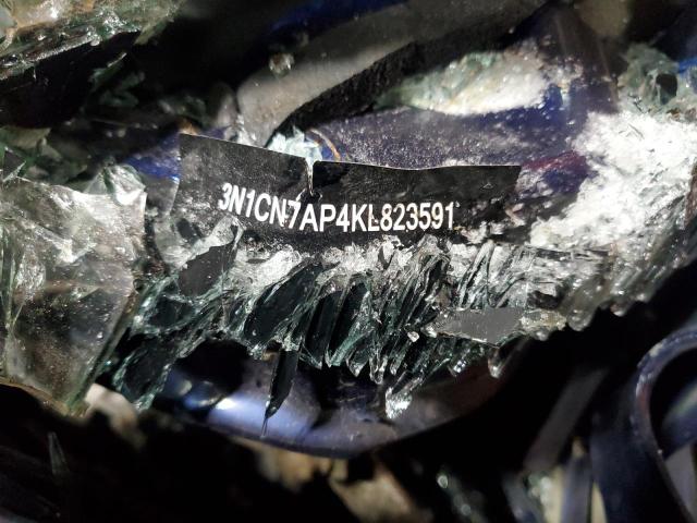 3N1CN7AP4KL823591 - 2019 NISSAN VERSA S BLUE photo 13