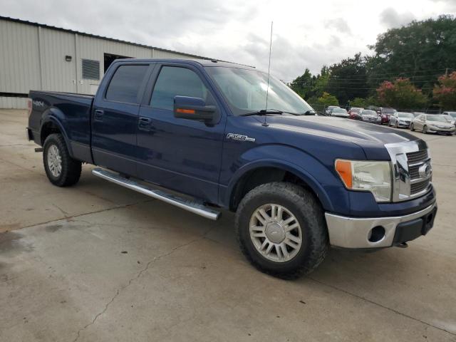 1FTFW1EV0AKE00407 - 2010 FORD F150 SUPERCREW BLUE photo 4