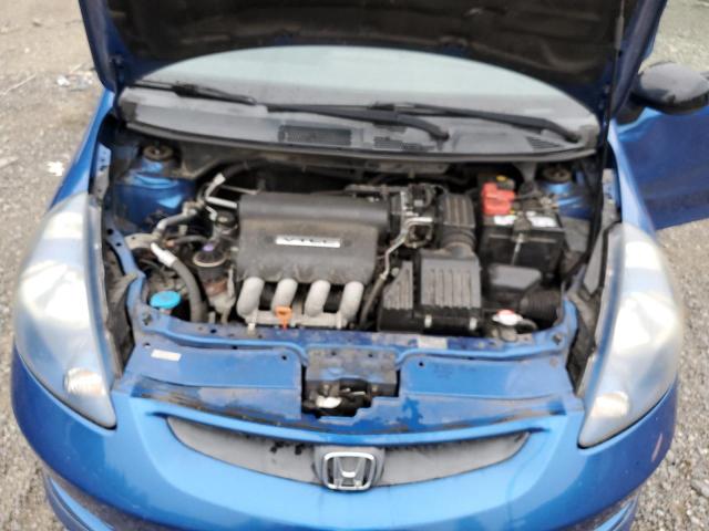 JHMGD38677S066359 - 2007 HONDA FIT S BLUE photo 11