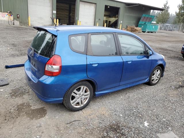 JHMGD38677S066359 - 2007 HONDA FIT S 蓝色 照片 3