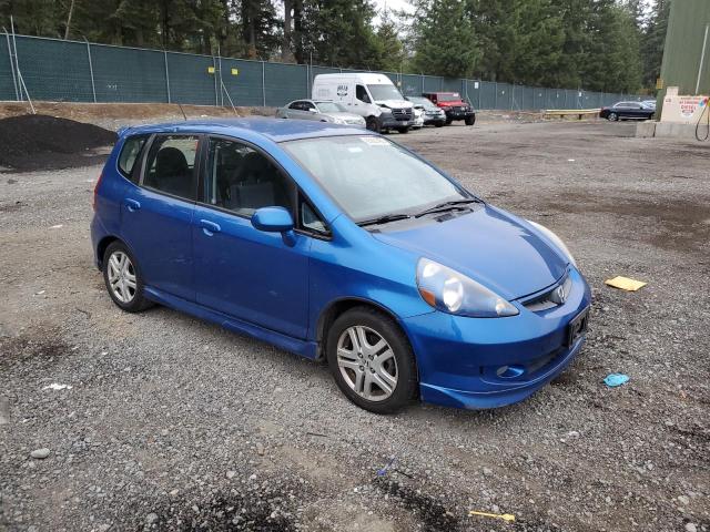 JHMGD38677S066359 - 2007 HONDA FIT S 蓝色 照片 4