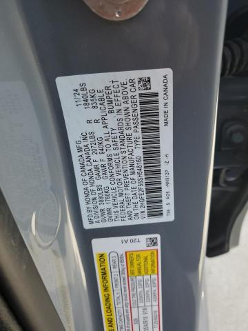 2HGFE2F56SH548160 - 2025 HONDA CIVIC SPORT GRAY photo 12